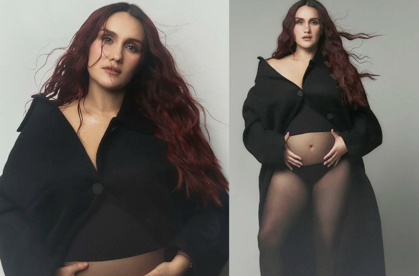 Dulce María grávida na capa da Marie Claire México